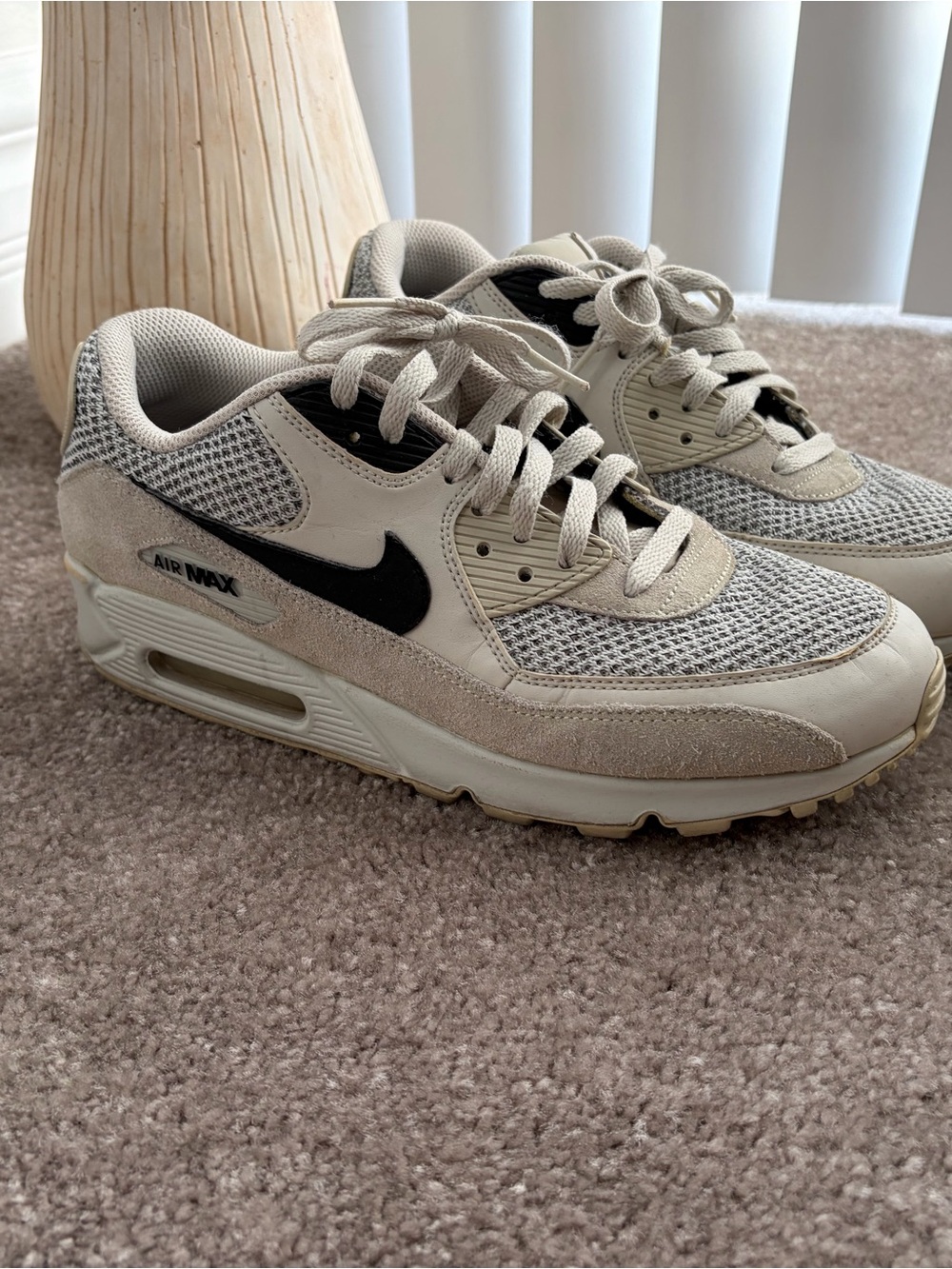 Nike Air Max Beige and Black Air Max Men's Sneakers